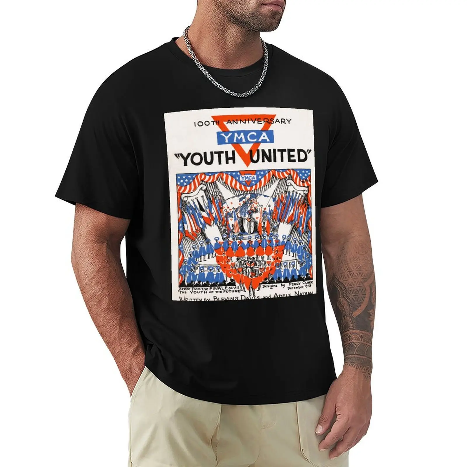 

YMCA Retro Poster T-Shirt anime customs anime t shirts Funny t-shirt slim fit t shirts for men