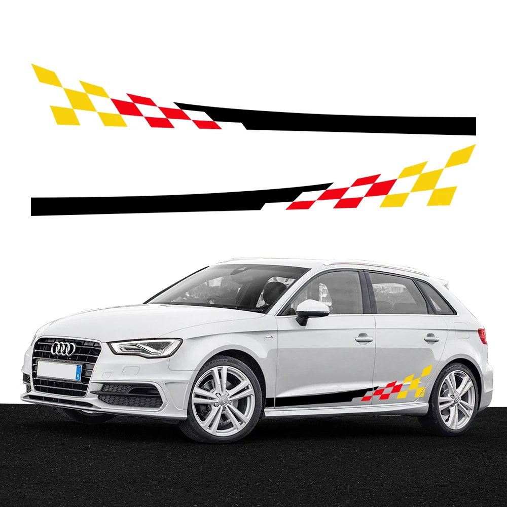 Car Side Door Stickers Auto Vinyl Decals Exterior Accessories For Audi A3 8P 8V 8L 8Y Sedan S3 RS3 Sportback TFSI Limousine TDI