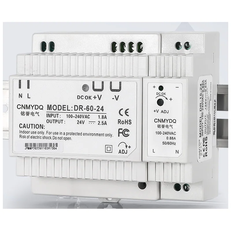 B17B Single Output DC 24V DIN Rail Switch Power Supply Industrial Transformer Small Volume 100-240V Switching Power