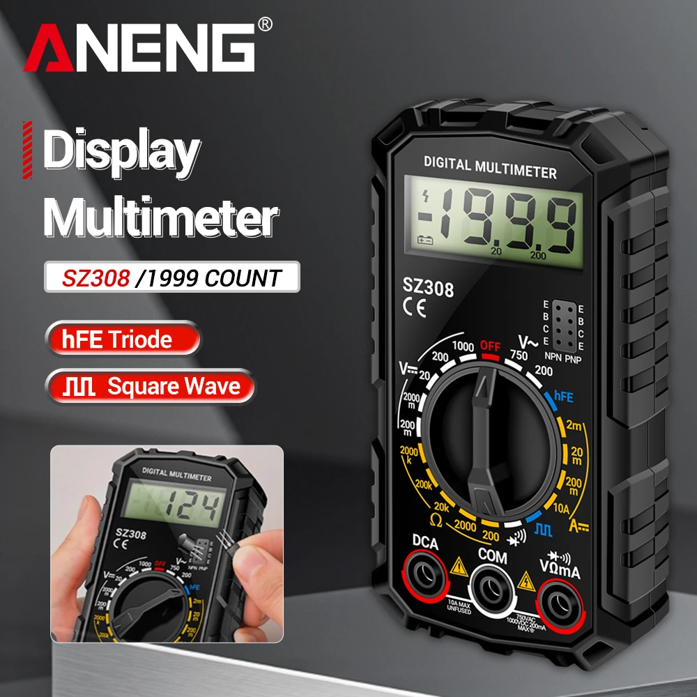 

Car Repair Multimeter ANENG SZ308 Square Wave Digital Tester Automobile Engine Fault Check Automotive Mechanic Diagnostic Tools