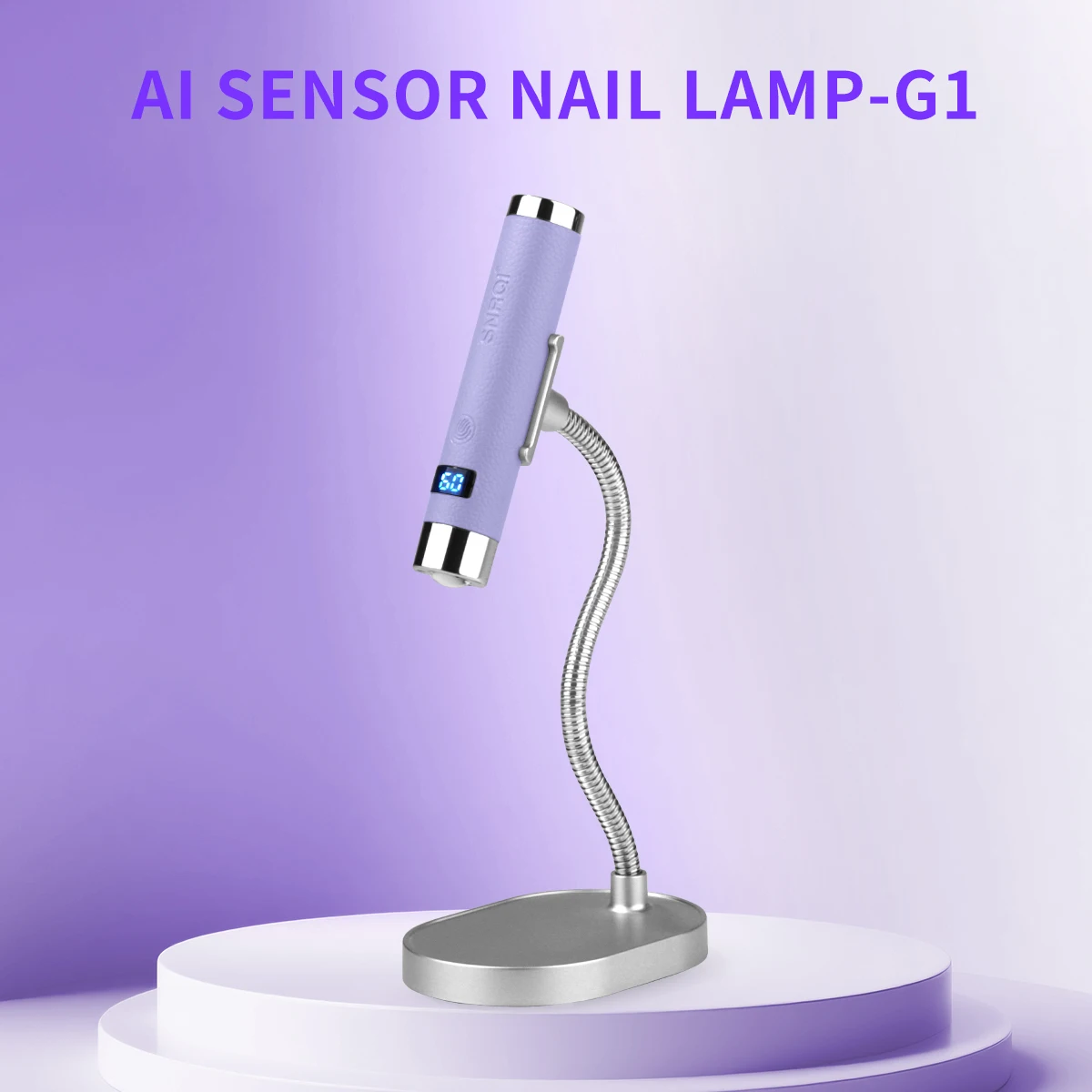 

Cordless Rechargeable G1 Ai Nail Lamp with 2 Timer & SmartSensor Quick Dry Curing Gel Mini Uv Lamp for Nails Salon Use