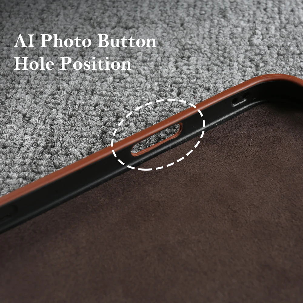 Luxury Genuine Leather Magnetic Phone Case For iPhone 17 Air 17e 16e 16 15 14 Plus 13 12 Mini 18 Pro Max For Magsafe Cover Funda