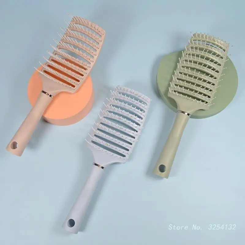 

Hair Scalp Massage Comb Hollow out Hairbrush Wet Curly Detangle Anti-Static Hair Brush Professional Salon Hairdressing Style