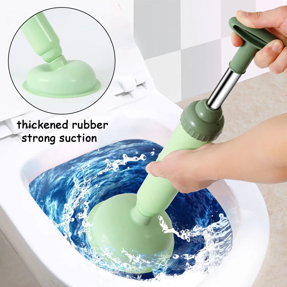 Silicone Toilet Plunger Vacuum Suction Cup High-pressure Pump Anti Blocking Unblocking Pipeline Toilet Plug Bathroom Products