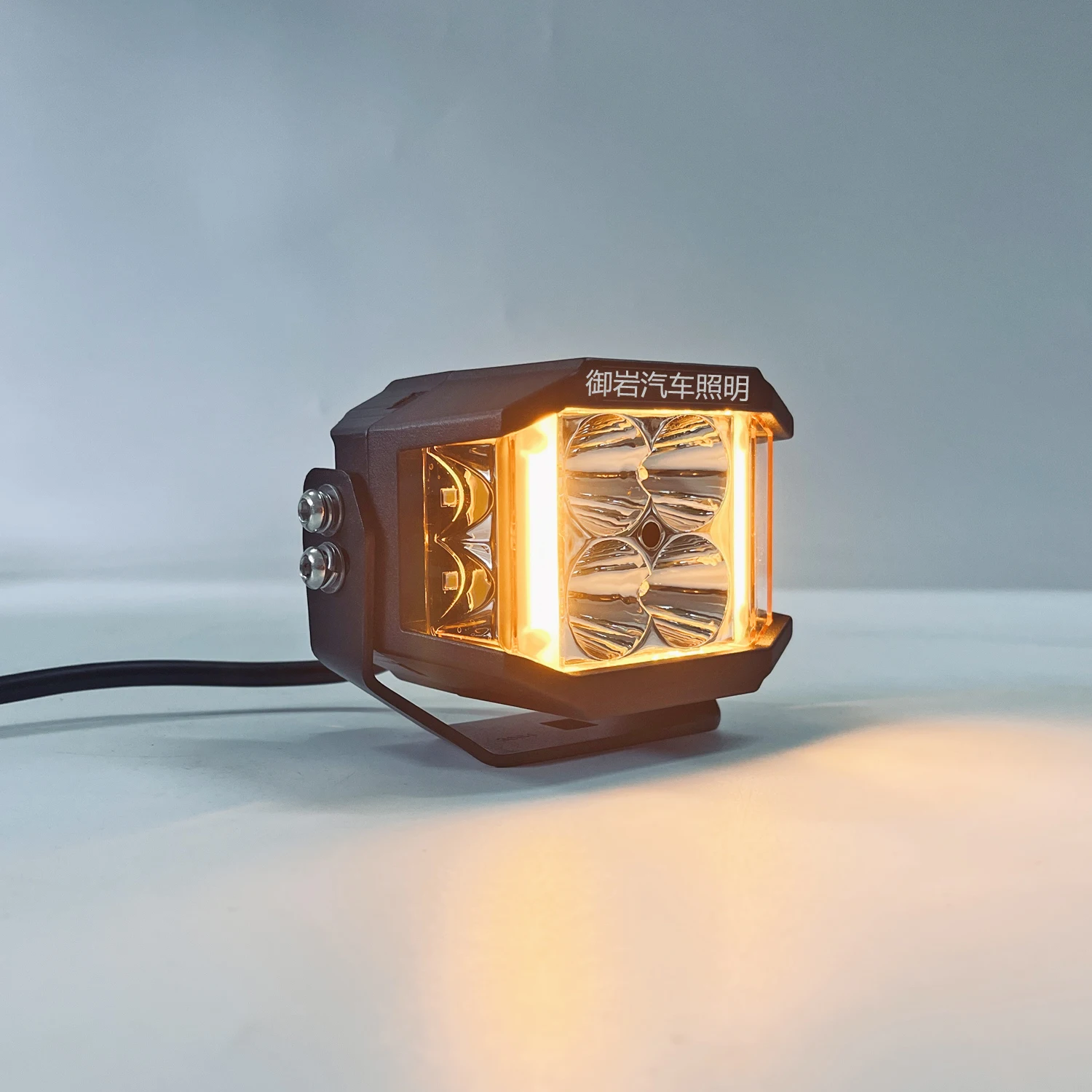 2PCS 4-Inch 120W LED Work Light Pods Double-Side Shooter DRL Driving Lights for Truck Pickup Offroad Tractor SUV 4WD 12V 24V