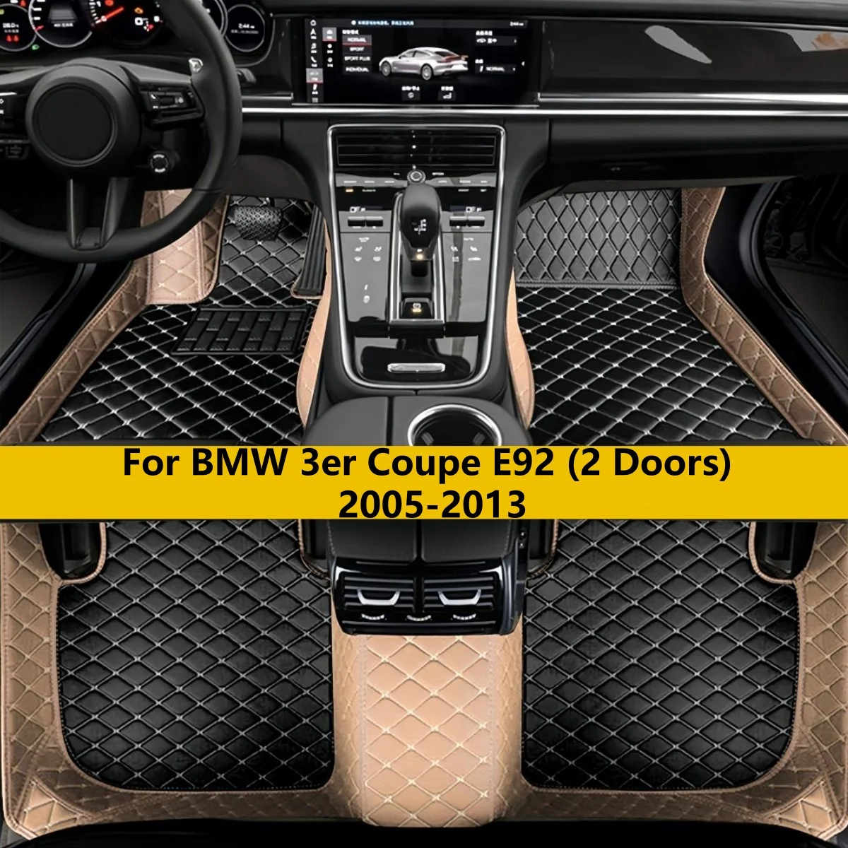 

Автомобильные коврики на заказ для BMW 3er Coupe E92 (2 двери) 2005-2013 гг., полный комплект, ковровые покрытия.
