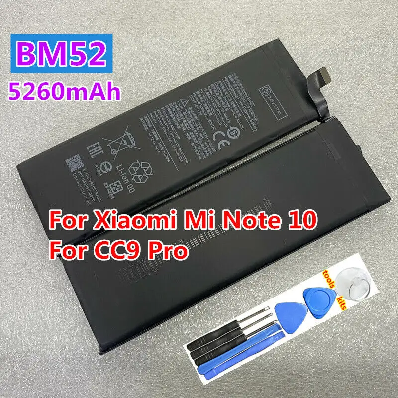 BM52 5260mAh For Note 10 Lite / Note 10 Pro / CC9 Pro Mobile Phone
