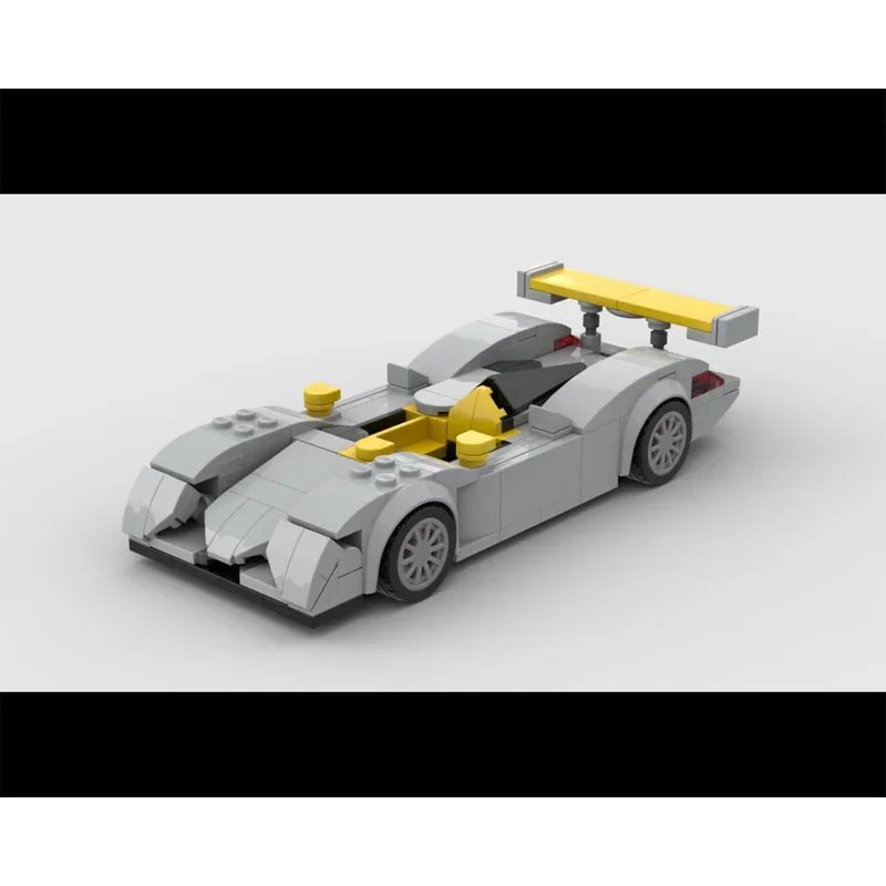 MOC-205591 New City Landmark Sports Racing Car Building Block Model, 280Parts, Boys' Children's Birthday Building Block Toy Gift