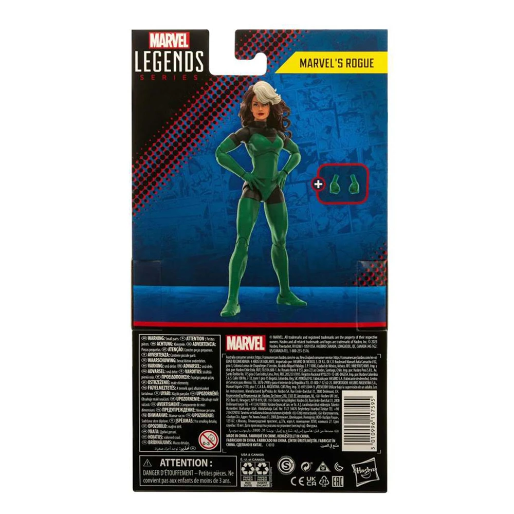 Marvel Legends Series Rogue Uncanny X-Men Collectible 6 Inch Action Figure Toy with 2 Accessories Kids Birthday Gift