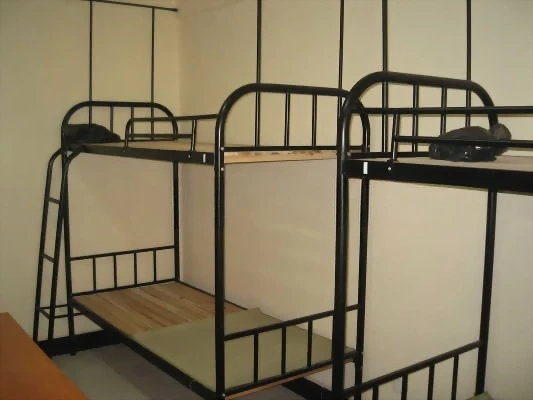 

Students under the Iron Bed, Double Deck, School, Lower Table, Dormitory, Apartment