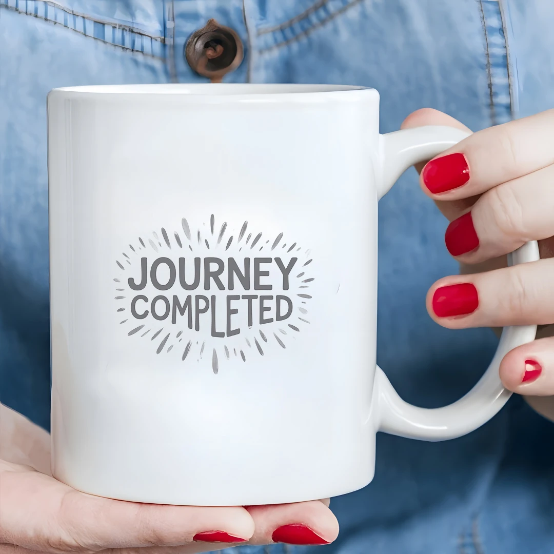 

11oz Mug + JOURNEY COMPLETED Themed Cup + Kids Multi-functional Cup - Christmas Office Gift Cup