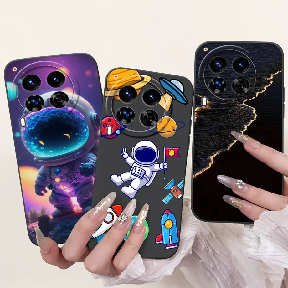 Case For Tecno Camon 30 Premier Camon30 4G 5G Cover Silicone Soft Sofu Touch Phone Bumper Dragon Cat Space Man Painting Fundas