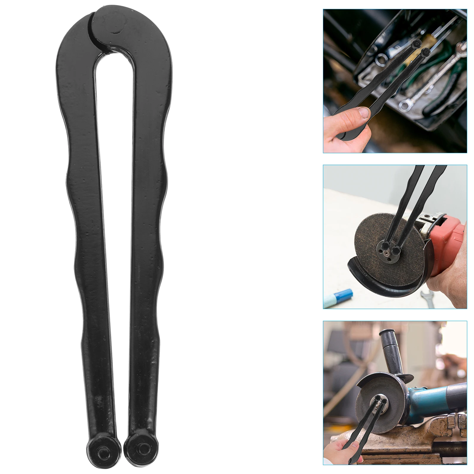

Adjustable Face Spanner 4Mm Angle Removal Tool Strong Handle Compact Design Durable Spanner For Grinder Parts Replacement Angle