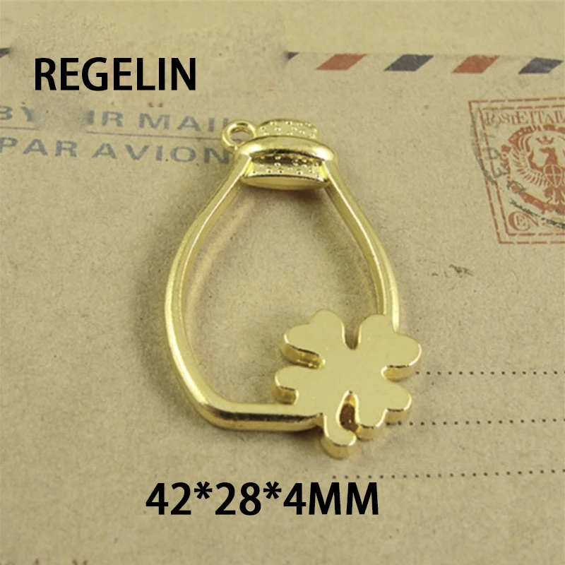 5 pcs Cat moon shape Metal Frame Pendant Gold Charm Bezel Setting Cabochon Setting UV Resin Epoxy Resin Charm Jewelry Findings B