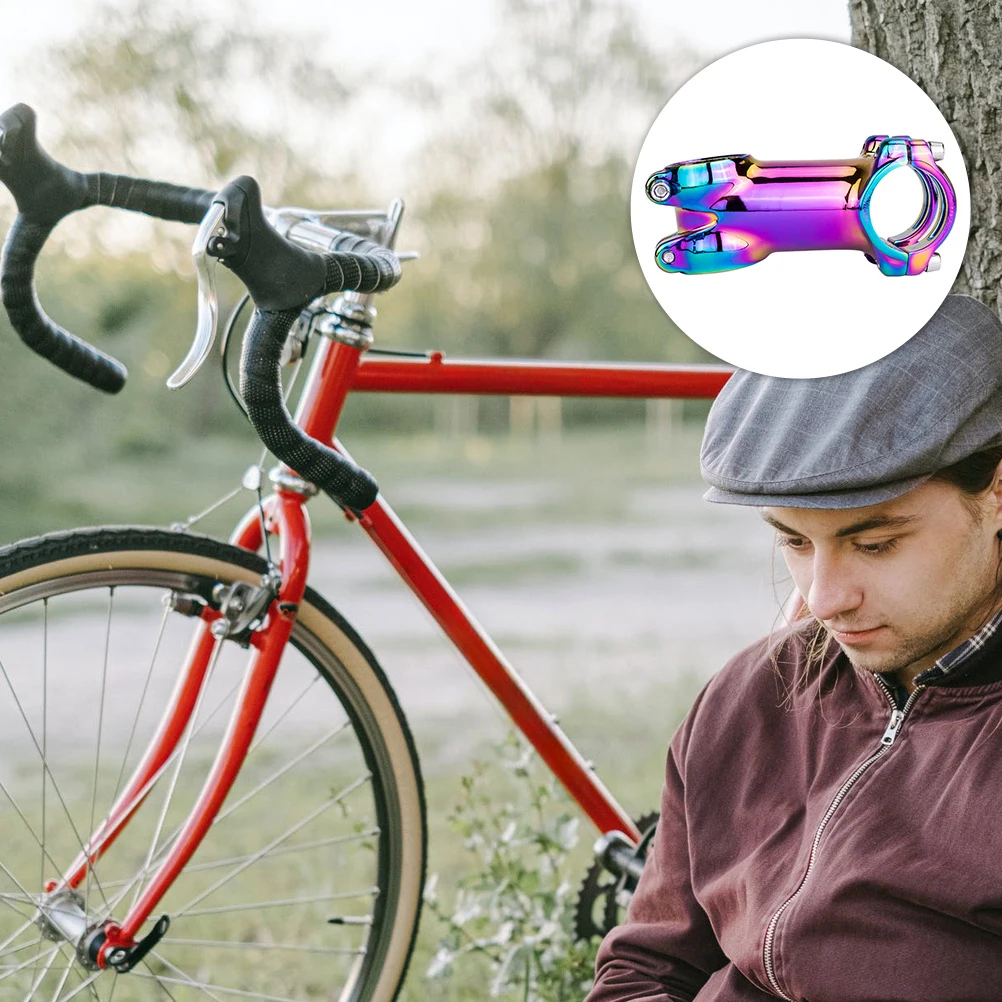 

1pc Colorful Handlebar Riser Stem Alloy Durable Bike Raiser Adjustable Extension Extender Replacement Accessory