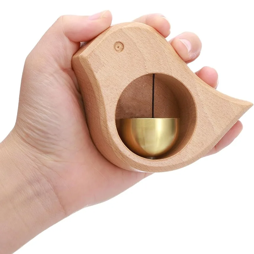 

Magnetic Wood Doorbell Chimes Bird-shaped Magnetic Home Garden Welcome Wind Chime Suction Store Entrance Alert Refrigerator