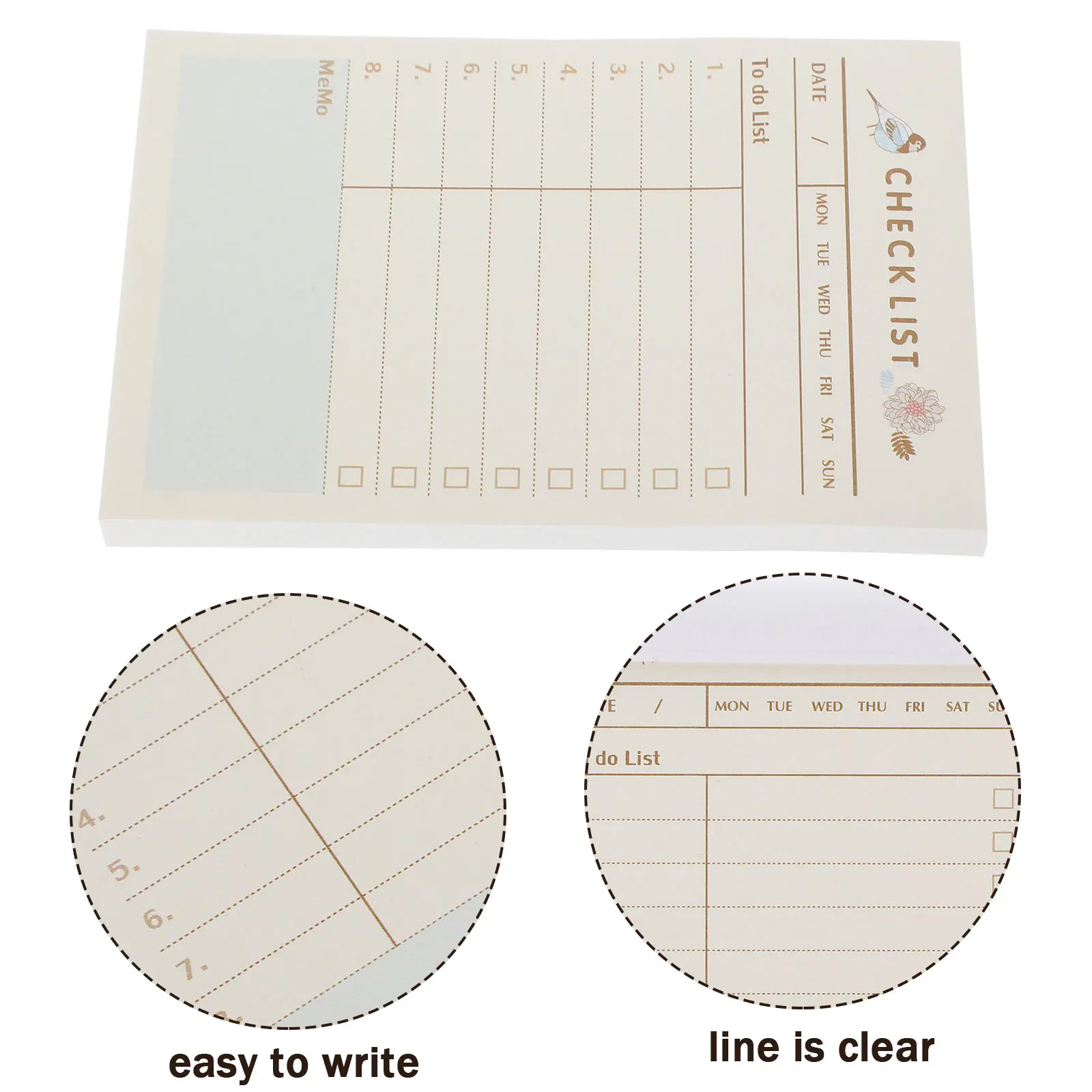 

Клейкие ежедневные отрывные наклейки для заметок, липкие вкладки, блокноты для напоминания о списке дел, маленькие портативные канцелярские принадлежности для офиса