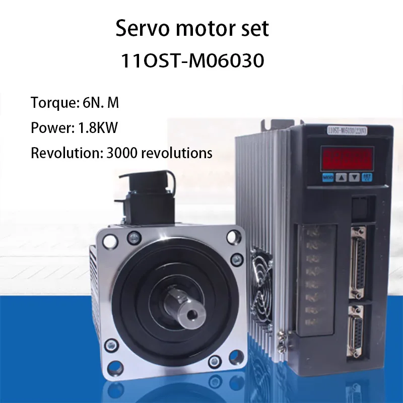 servo motor e driver 110st m06030 aasd30a grupo 6n m 18kw pode ser equipado com freio de banda ac 01