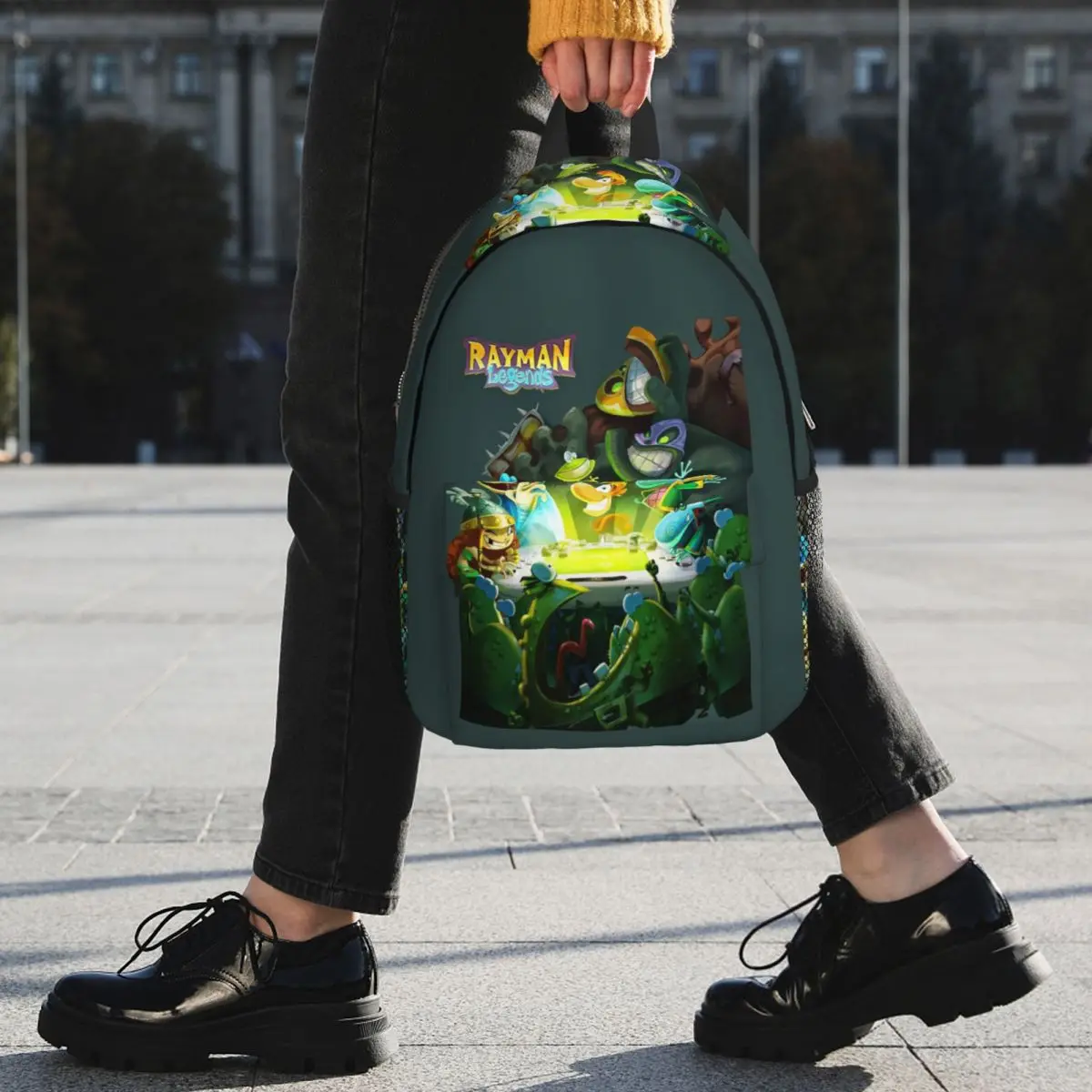Cartoon Games Rayman Legends Backpack Student BookBag Men Women School Bag Laptop Shoulder Bags