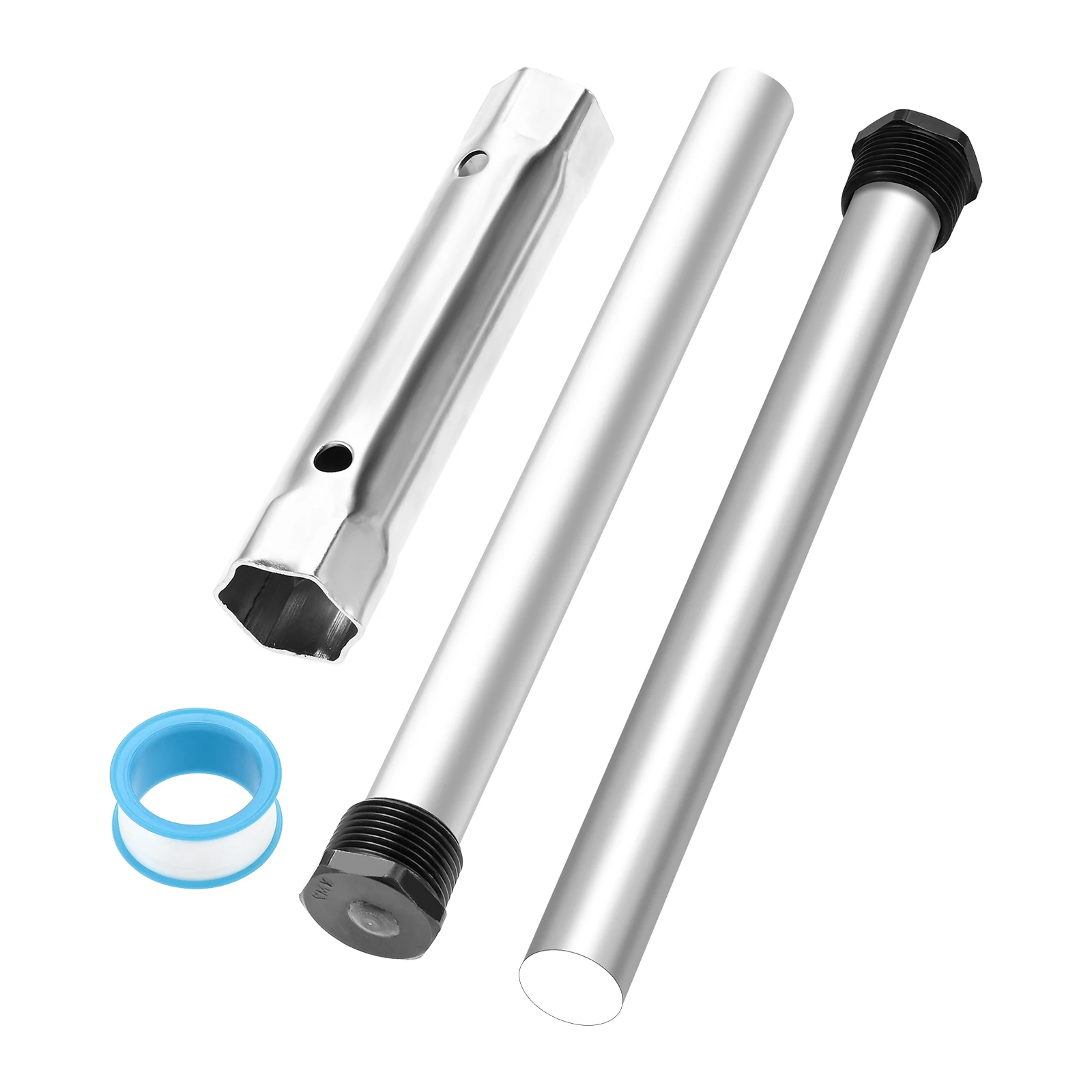 4Pcs/Set RV Water Heater Anode Rod With Hex Element Socket Wrench Kit For Suburban Mor-Flo RV Water Heaters 9.25