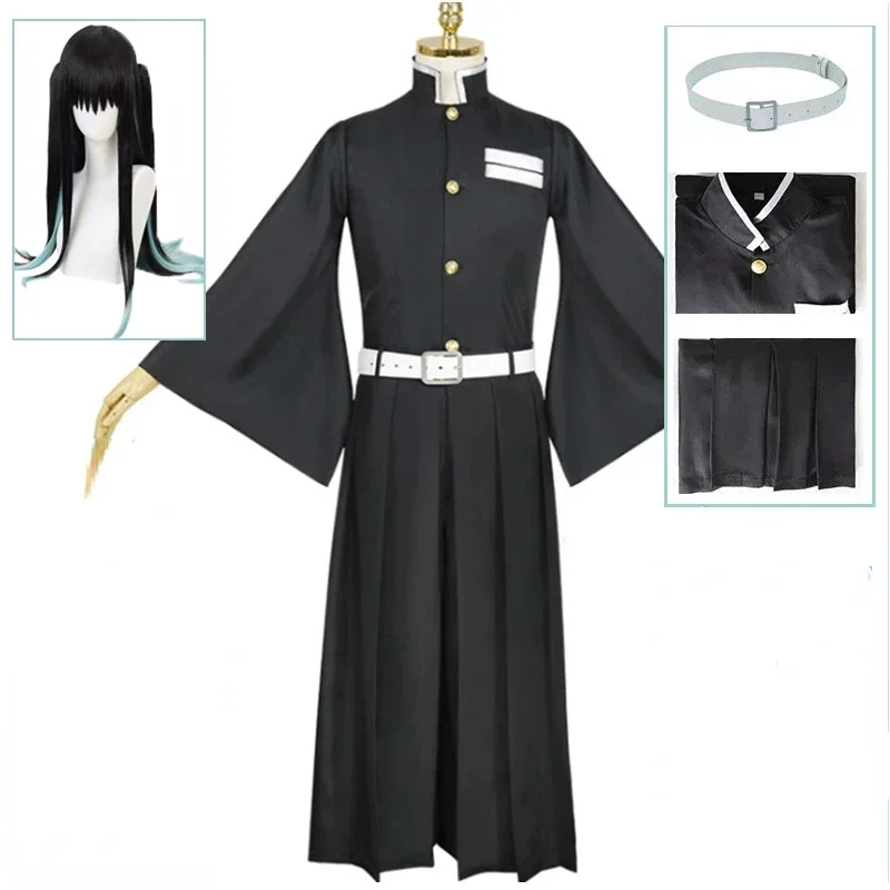 Tokitou Muichirou Cosplay Kostuum Pruik Schoenen Voor Volwassenen Volledige Sets Anime Uniform Set Halloween Feest Outfits Voor Vrouwen Mannen