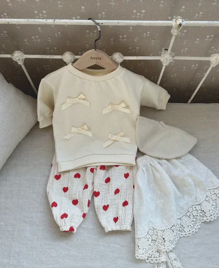 Bio-Baumwoll-Musselin-Hosen für Babys, süße Capri-Hosen mit Muster, weiche, leichte Hosen für Neugeborene und Kleinkinder, für alle Jahreszeiten. – Detail 18