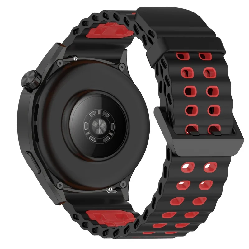 22 mm Ocean-Silikonband für Amazfit Bip Max Sports, zweifarbiges Armband für Amazfit Bip Max, Ersatzzubehör, Correa – Detail 21