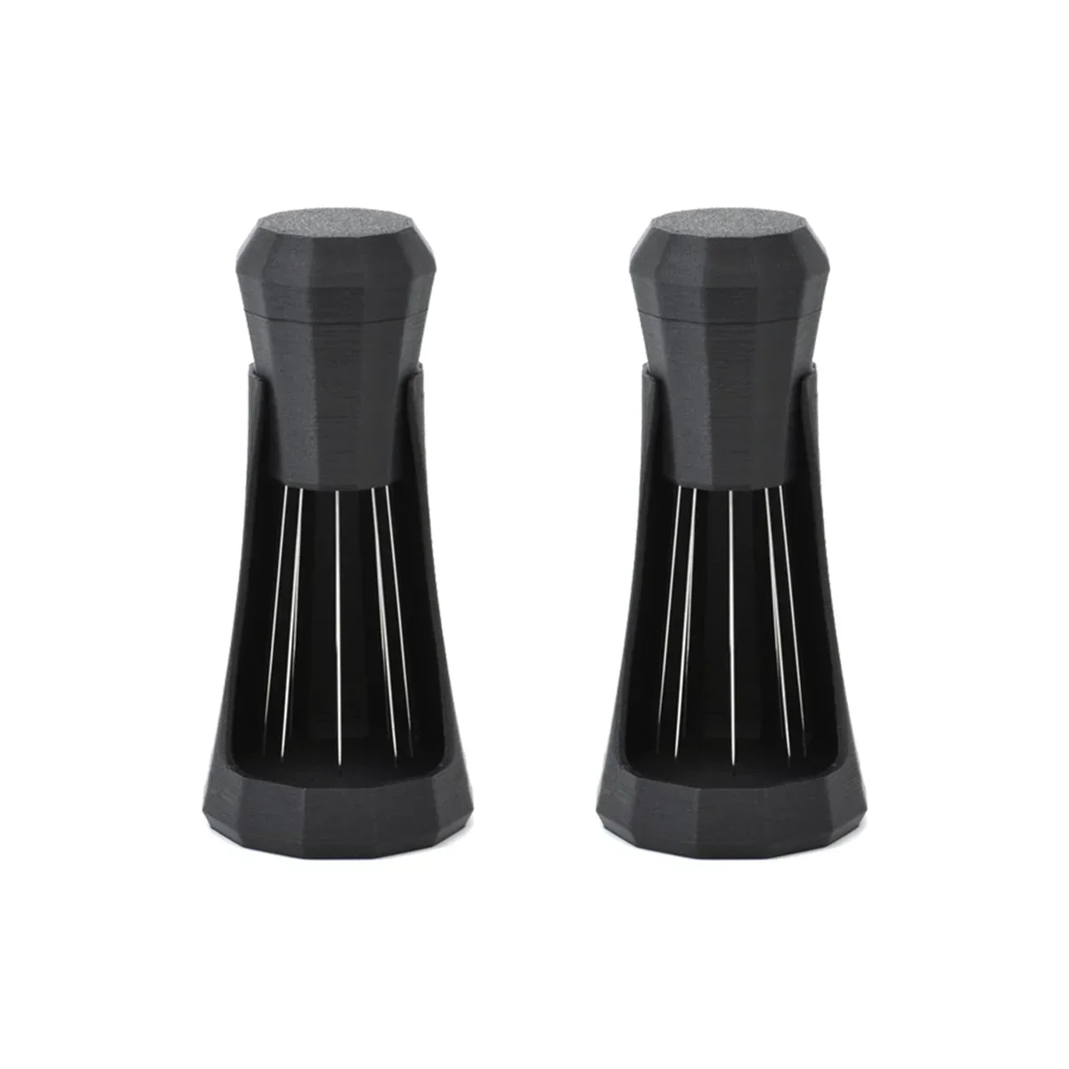 

2PCS Espresso Coffee Stirrer WDT Tool and Self-Aligning Stand Coffee Stirring Tool Coffee Cloth Powder Needle with Base