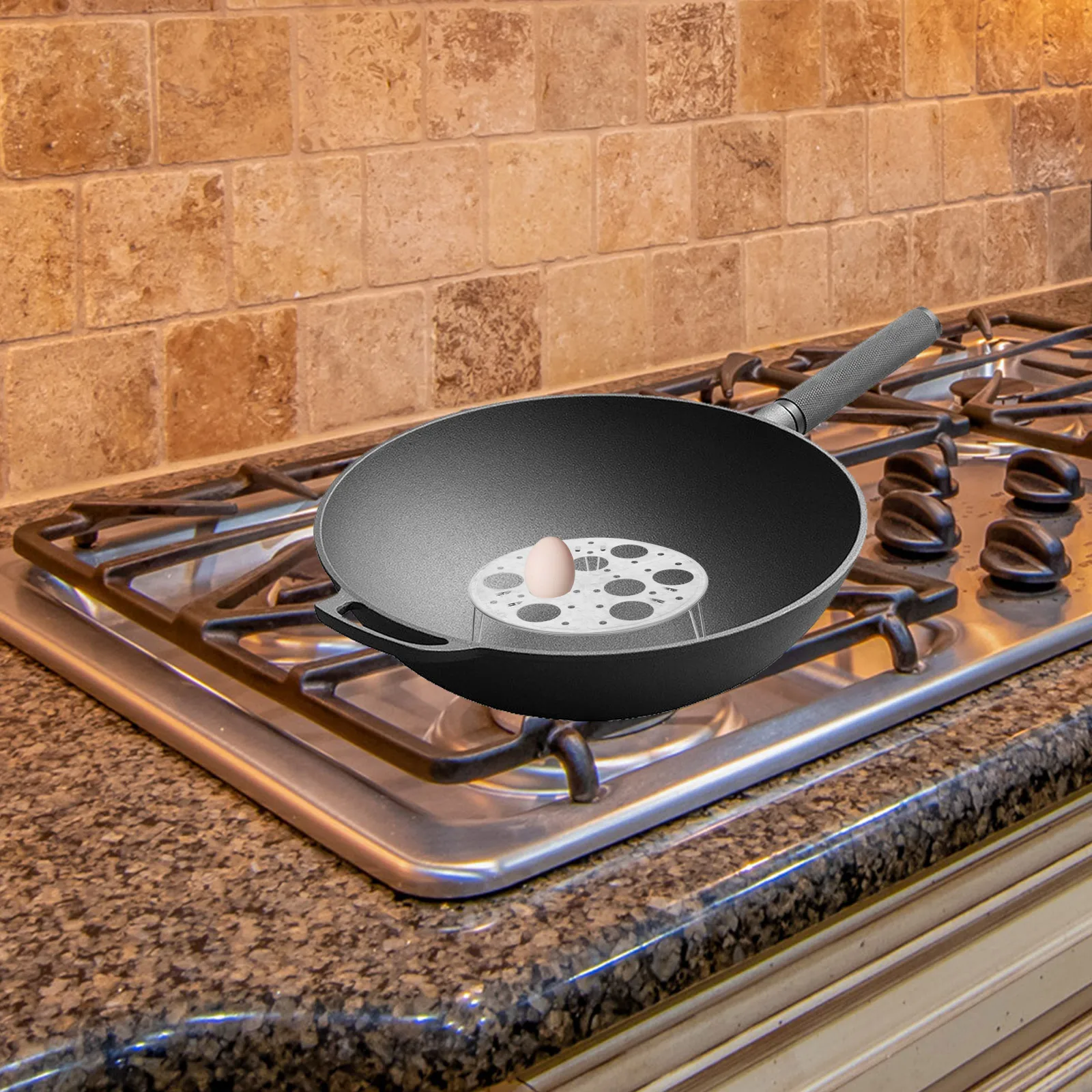 

9 Hole Steamer Rack Egg Steaming Tray Cooking Tool Round Stainless Steel Steamer Egg Steaming Rack Shape Kitchen Gadgets
