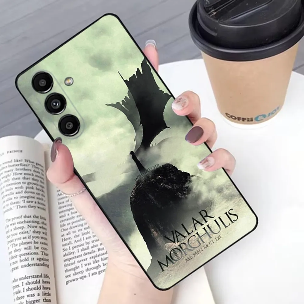 Valar Morghulis Phone Case For Samsung S 25,24,21,22,23,30,20,Ultra,Plus,Fe,Lite,Note,10,9,5G Black Soft