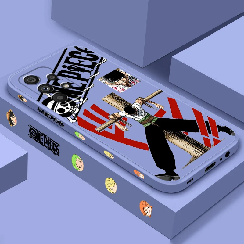 

Japanese Anime Fashion Sauron Liquid Left Rope For Samsung A53 A52 A33 A32 A51 A71 A21S A13 A73 A55 A72 A23 A35 A05 5G Funda