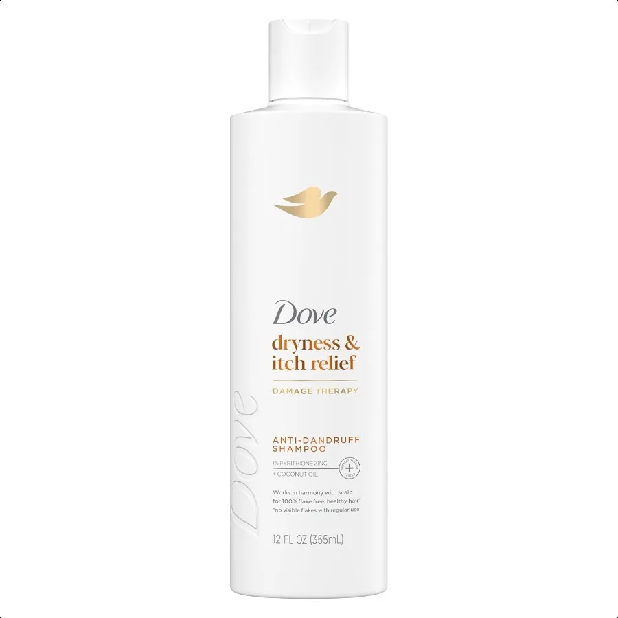 

Шампунь Derma Dove Damage Therapy сухое + зуд для шелушающейся кожи головы с пиритоном, цинком и кокосовым маслом, 12 жидких унций