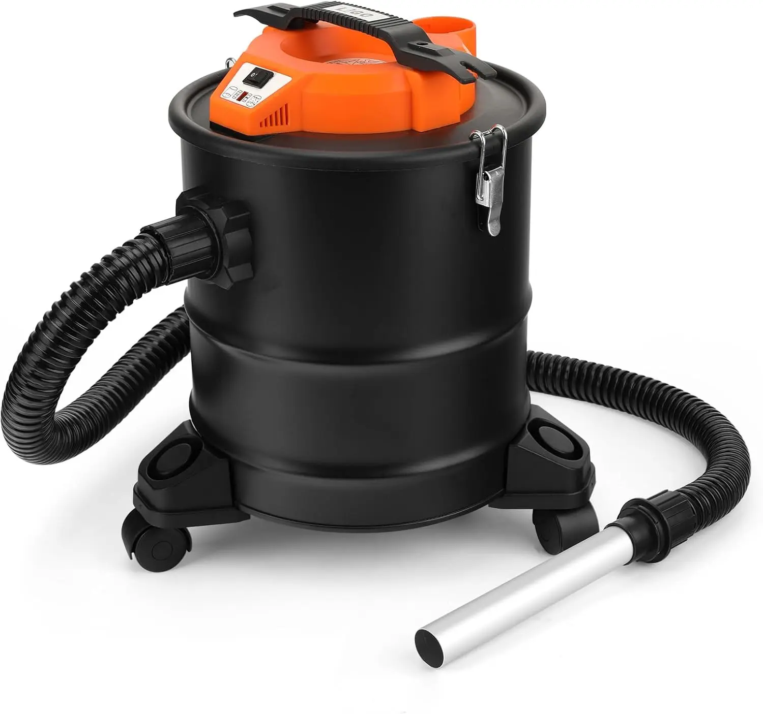 Ash Vacuum Cleaner with Blower, 3.3 Gallon 1000W, HEPA Filter, Washable Filter, Swivel Casters for Pellet Stoves and Fireplaces