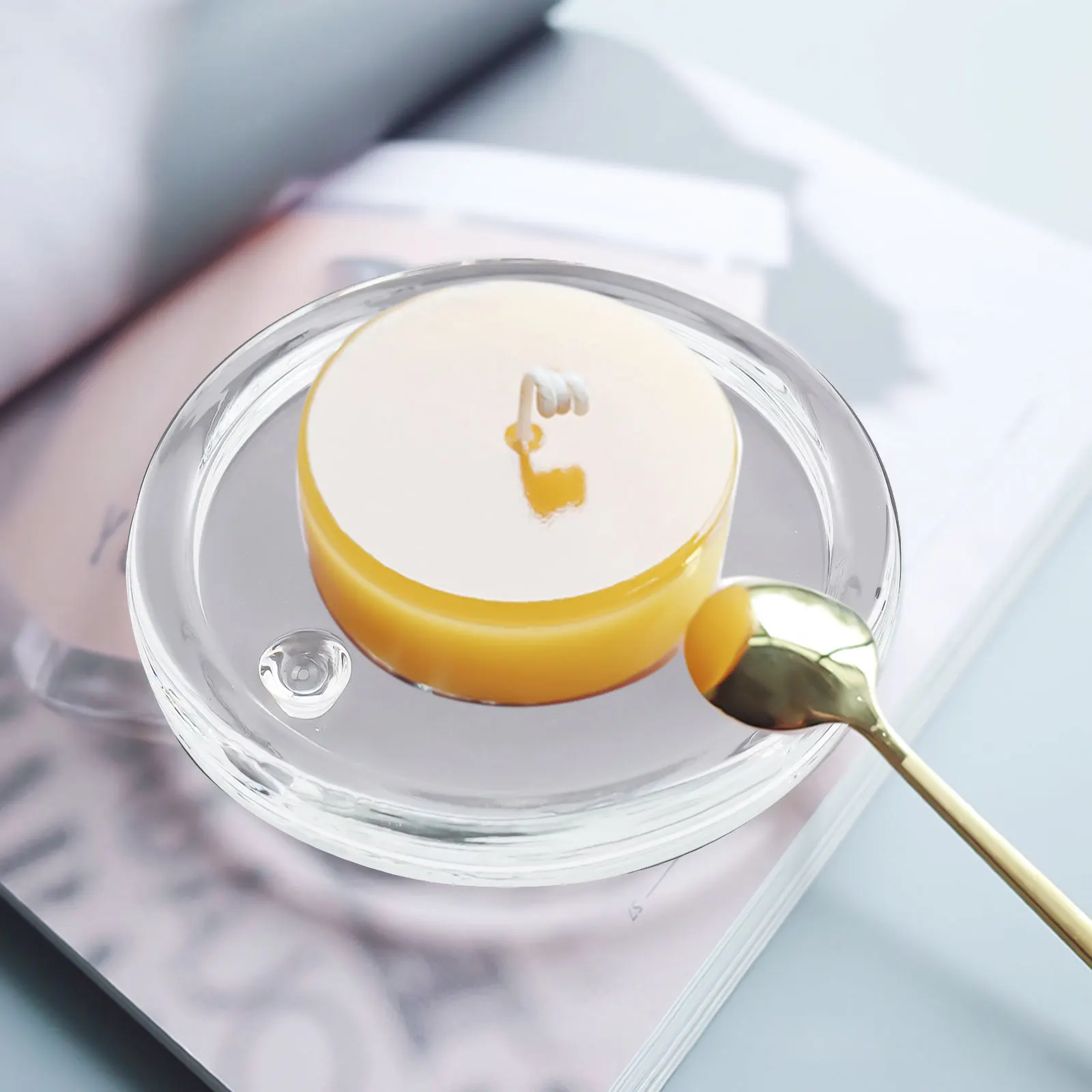 

Candle Plates Glass Round Candle Plates Glass Round Candle Plates Cup Mat Coaster Holder Cup Mats High Quality