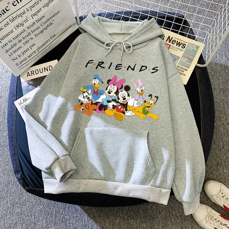 Disney mickey mouse hoodie harajuku moletom com capuz feminino gráfico hoodies roupas de moda streetwear feminino