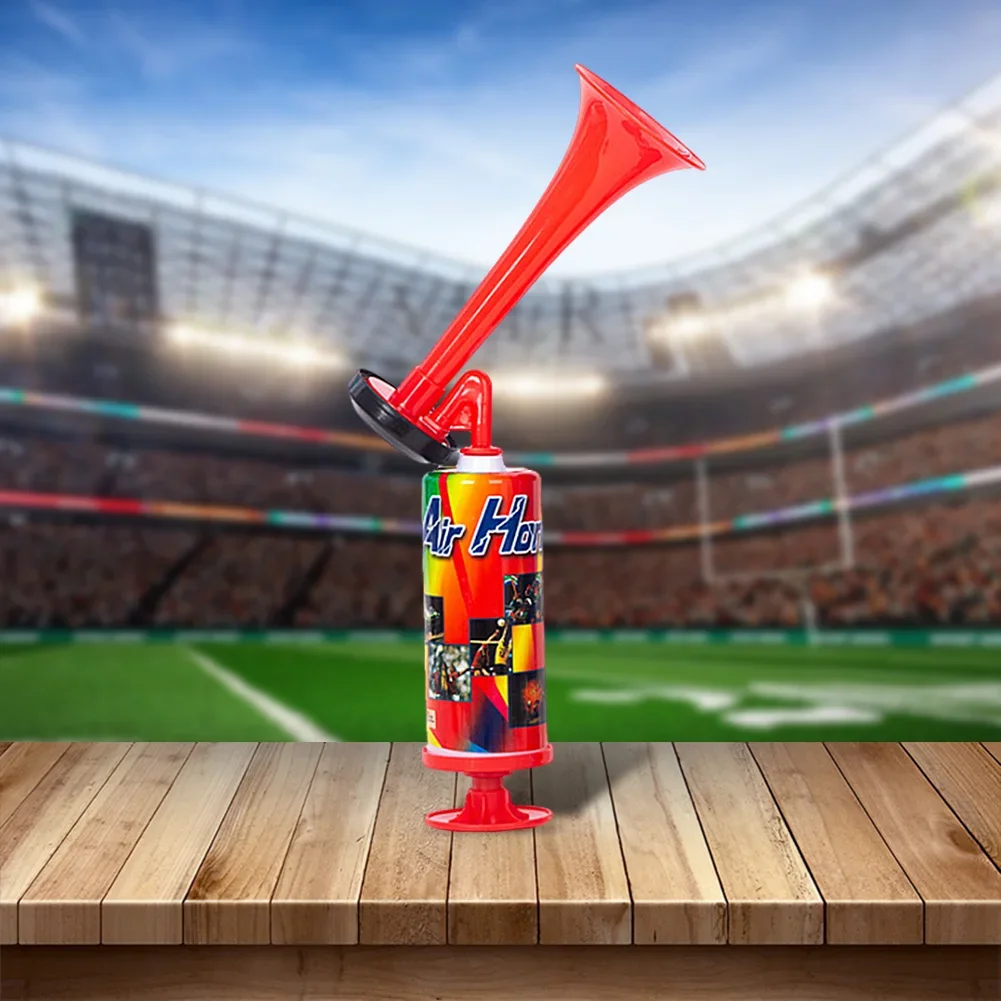 Handheld Air Horn with Loud Voice Football Stadium Horn Mini Handpush Pump Air Horn for Boating Sports Events Birthday Parties