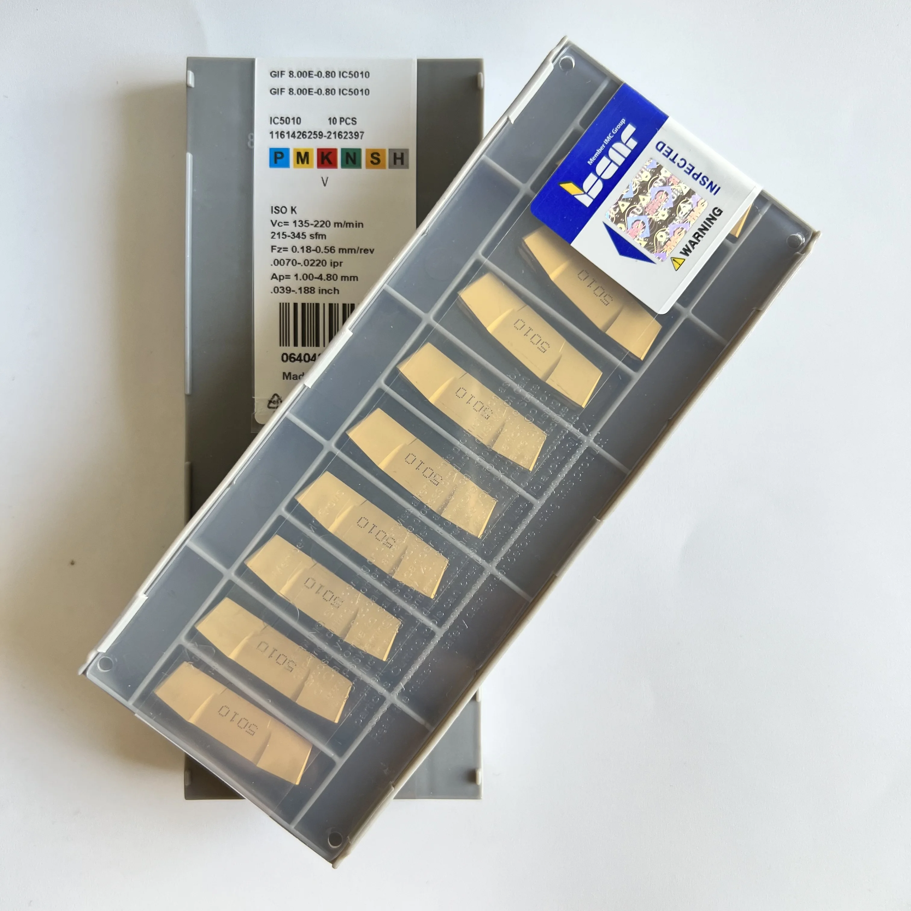 

GIF 8.00E-0.80 IC5010 Carbide inserts for lathe