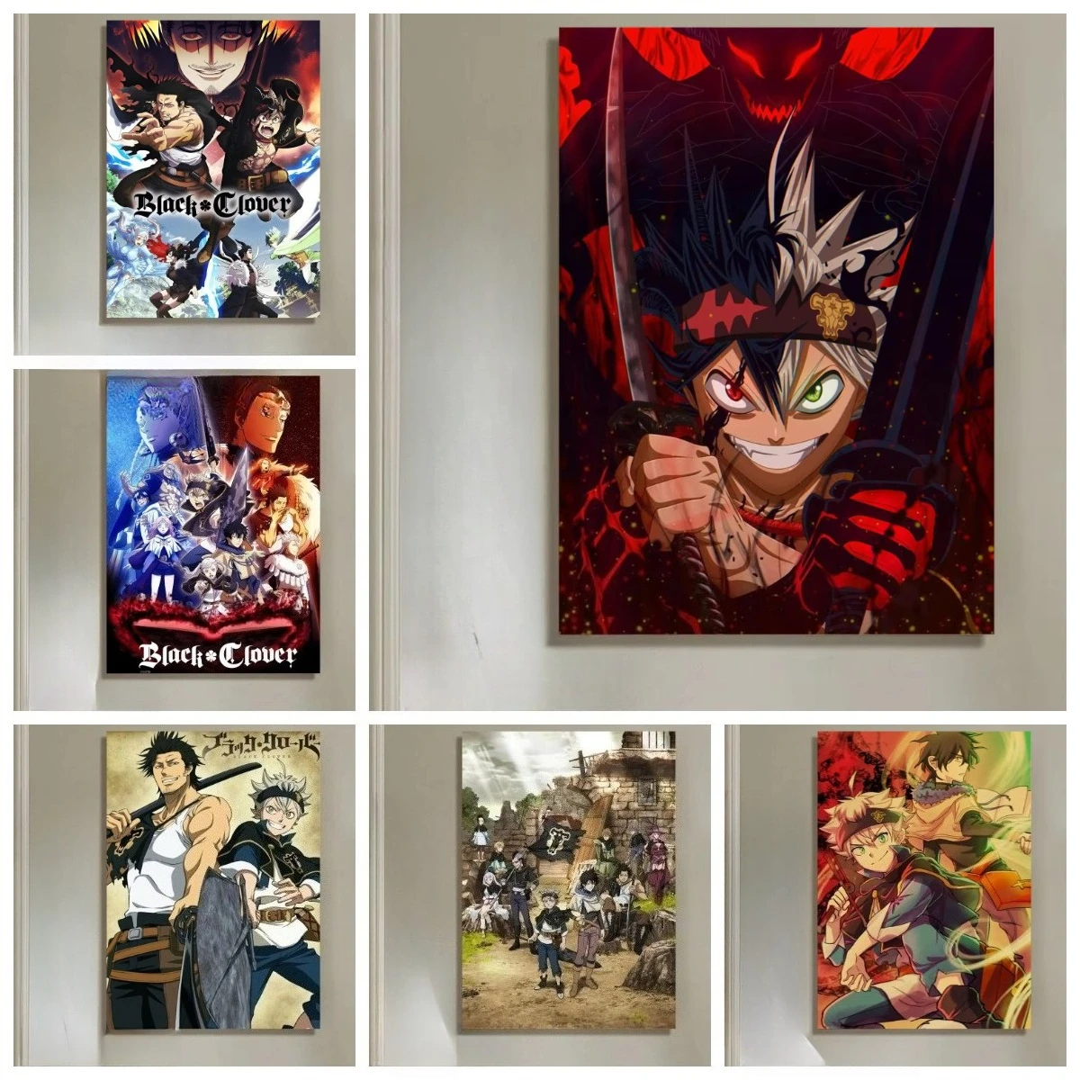 B-Black Hot Clover Anime Jigsaw Puzzles 500/1000/1200/2000PCS Wall Decor for Living Room Bedroom Perfect Gift No Frame