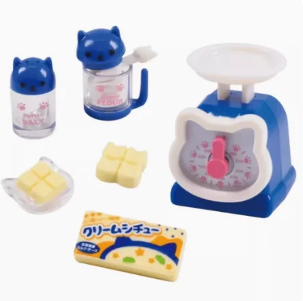 Spot Japanisches echtes Epoch Cat Theme Meow Mini Kitchen DX9 Twisted Egg I