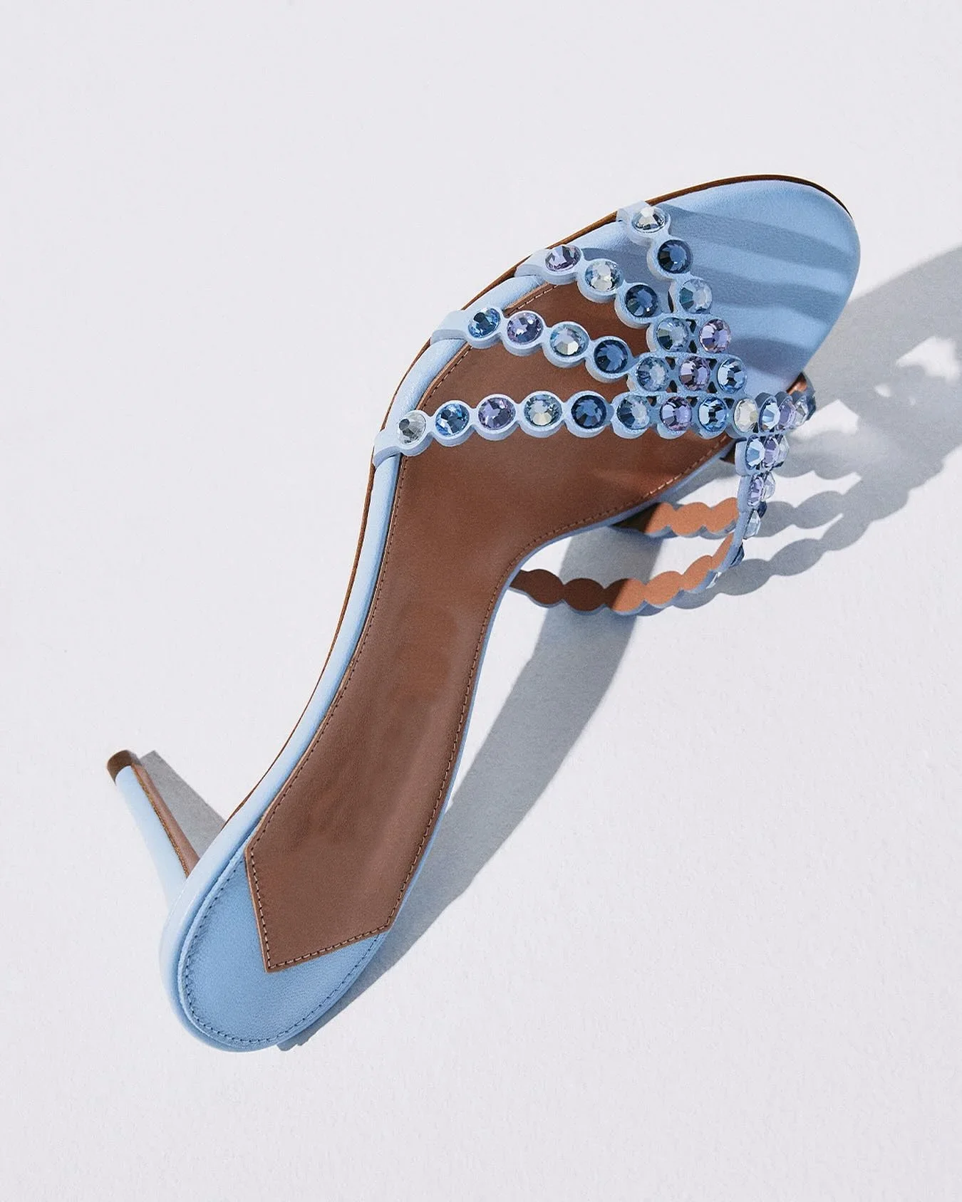 

Crystal Stiletto High Heel Slippers Slip On Fashion 2025 New Arrivals Fashion Women Handmade Dress Slides Open Toe Multi-Strap