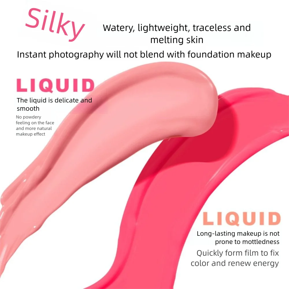 Nouveau fard à joues liquide Portable amélioration de la couleur hydratant chérie Mousse Blush mat atmosphère longue durée maquillage pour le visage