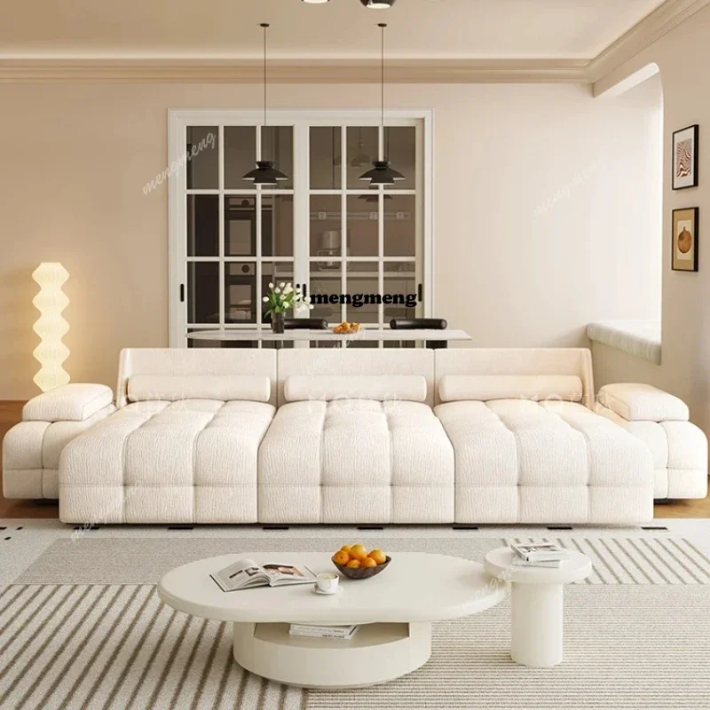 M178 Chenier Lawrence Electric Living Room Sofa Adjustable Lounge Chair Retractable Sofa Bed Cream Wind Cadeiras Furniture Home