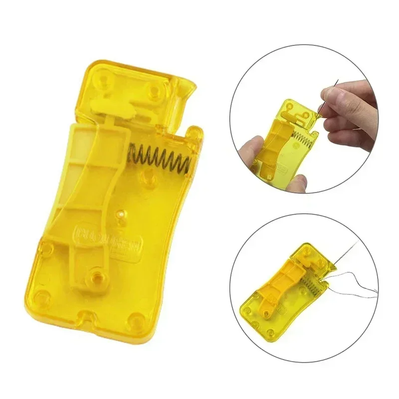 Plastic Handle Thread Cutter Threader Sewing Use Tool Elderly Guide Needle Easy Device Automatic Tool Sewing Accessories