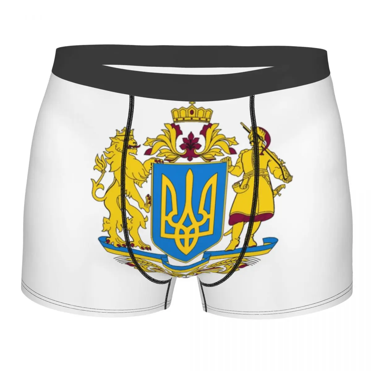 

Male Fashion Coat Of Arms Ukraine Flag Underwear Boxer Briefs Men Breathbale Shorts Underpants