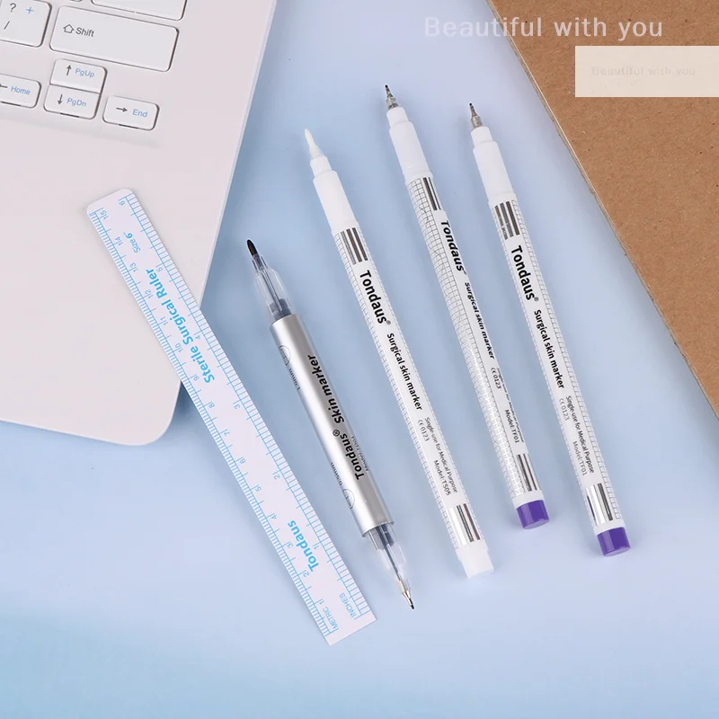 Korean Tattoo Sterile Embroidery Marking Pen Surgical Eyebrow Mark Pen Waterproof White Floating Lip Line Positioning Pencil