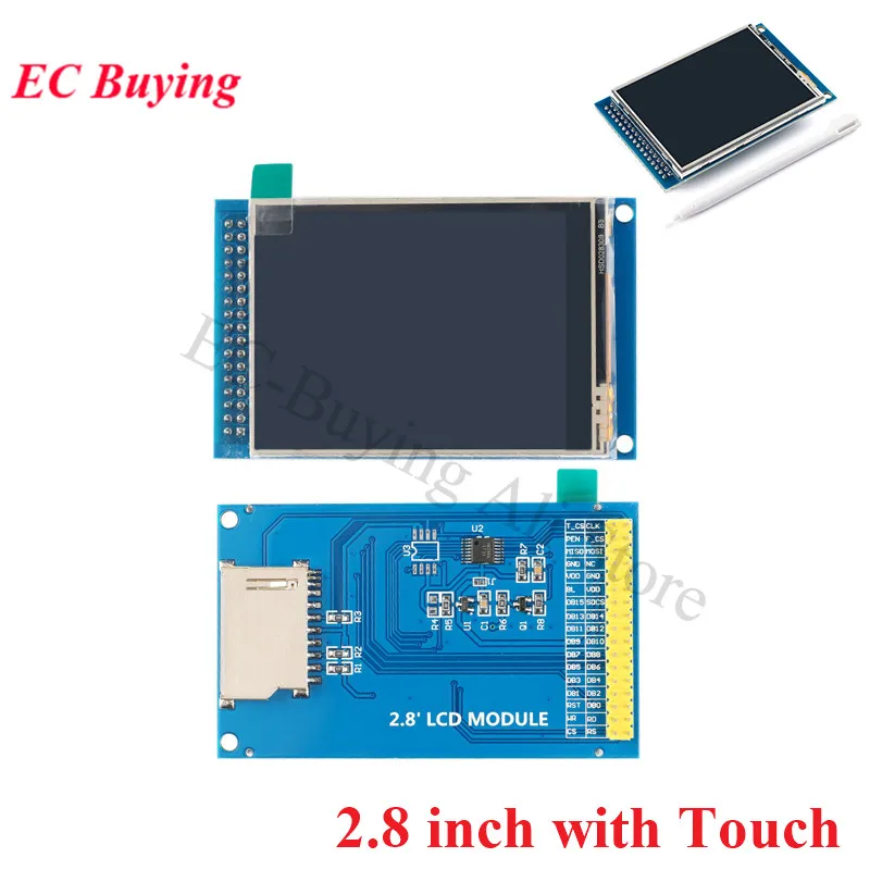 2.8/3.5 Inch TFT Touch LCD Color Screen Display Module Drive ILI9341 ILI9486 Resolution 240*320 320*480 LED DIY Kit For Arduino