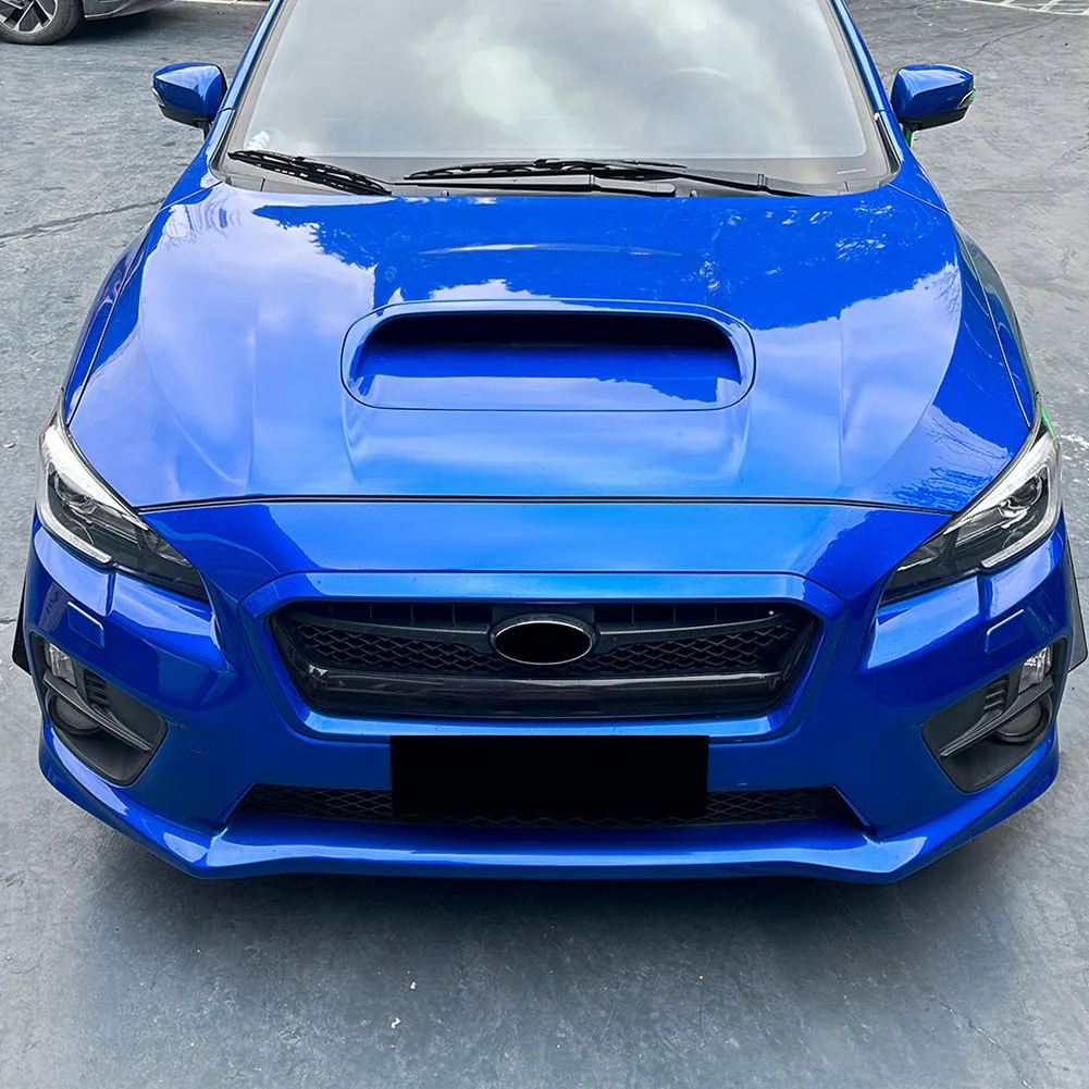 Super Sale Car Front Bumper Side Splitter Spoiler Fog Lamp Side Spoiler Trim for Subaru WRX STI VA 2015-2021 Glossy Black