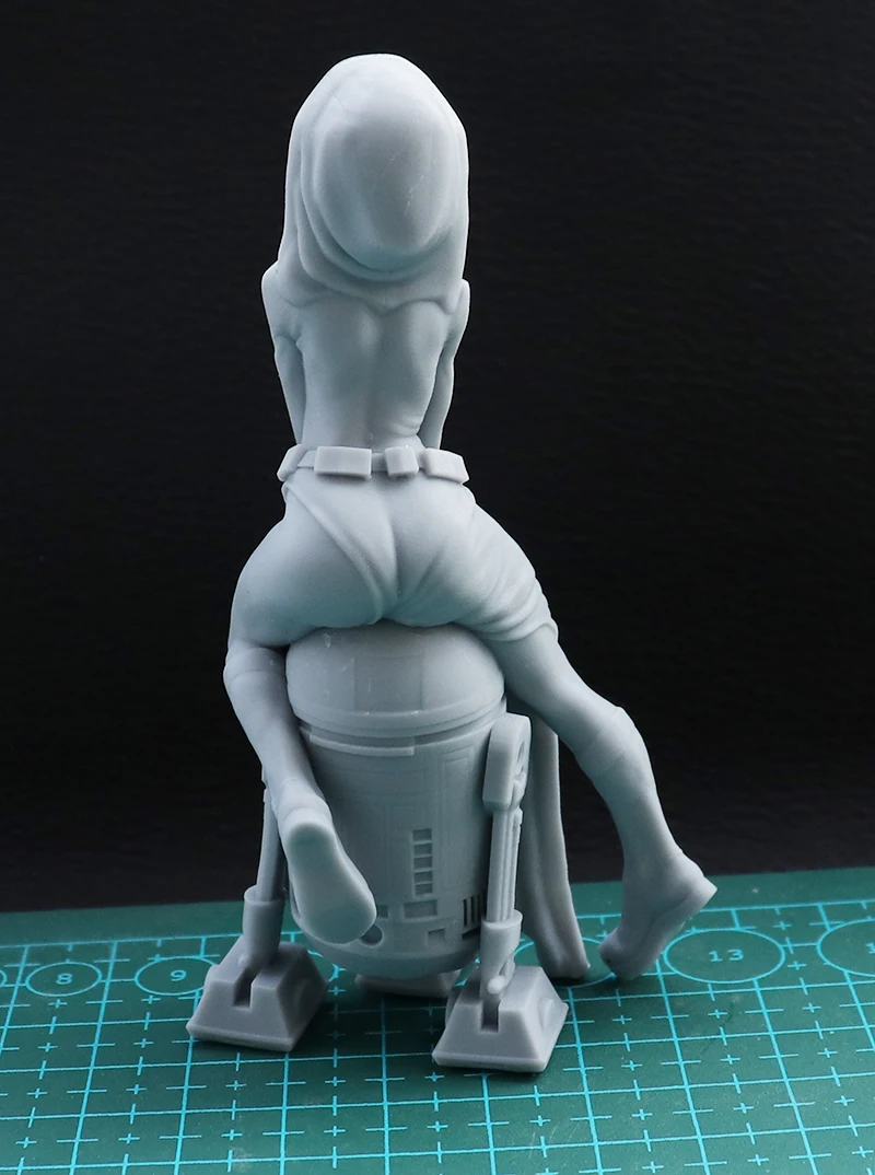 1/24 75mm 1/18 100mm resina modelo kits menina e robô figura sem pintura nenhuma cor RW-164