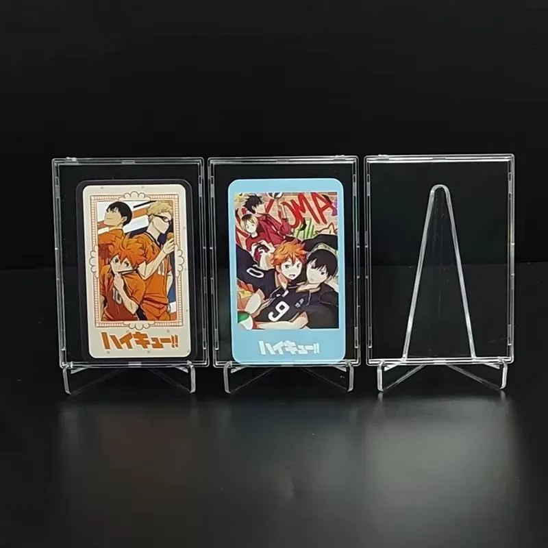 Transparent Toploaders Kpop Idol Photocard Sleeve Frame Anti-scratch PS DIY Gaming Trading Card HD Collect Holder Display Stand