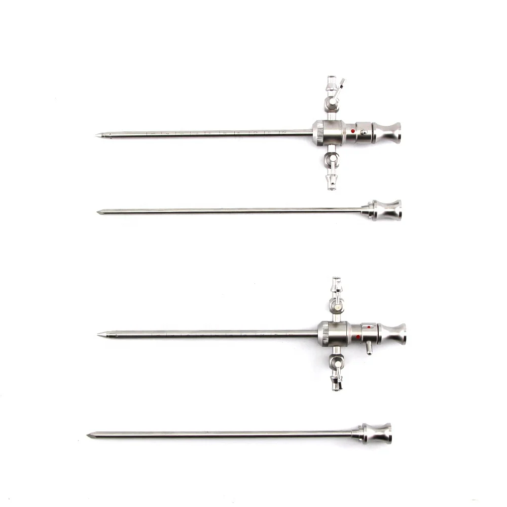 Orthopaedics instruments  Arthroscopy set with trocars and forceps